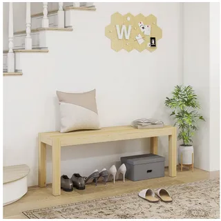 OKWISH Sitzbank Warm gestaltete Küchenbank als Wohnzimmerergänzung (Packung, 1-St., Zweiersitzige Essbank stabil belastbar bis 240 Kilogramm), Landhaus-Stil Sitzbank 120×33×45 cm aus natürlichem Kiefernholz beige 120 cm x 45 cm x 33 cm
