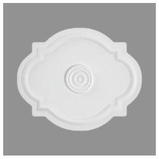 PROVISTON Rosette Stuckrosette, Polystyrol, Durchmesser 515 x 420 mm, Weiß