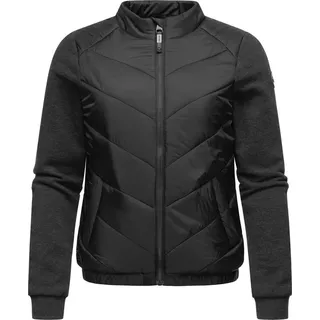 Ragwear Outdoorjacke Zabava Leichte gesteppte Übergangsjacke mit weichen Ärmeln schwarz XS (34)