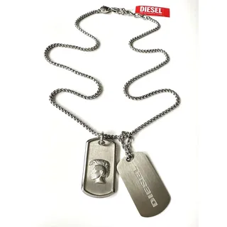 Diesel Herren Kette Edelstahl Silberfarbe EDX1210040