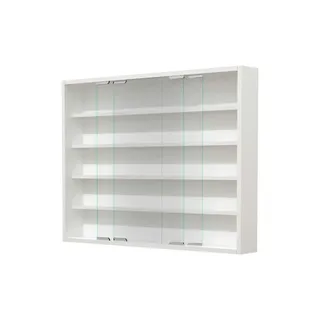 Möbel Kraft Hängevitrine ¦ weiß ¦ Maße (cm): B: 77 H: 60 T: 10.0