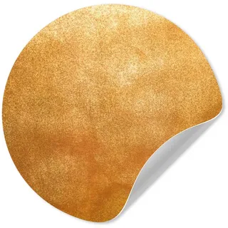 MuchoWow Wandsticker Eisen - Rost - Gold - Metall - Luxus (1 St), Selbstklebende Runde Vliestapete, Wohnzimmer, 140x140 cm bunt 140 cm x 140 cm x 0.1 cm