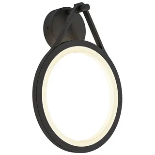 LUCANDE Außenwandleuchte Aluminium 41,3 cm 1-flammig schwarz