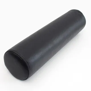 Miaogoo Praktisches, waschbares Nackenrolle mit abnehmbarem Bezug, Polyestergewebe, atmungsaktives Rollkissen, weiche Füllung, Nacken- und Rückenstützkissen (Schwarz, 12 x 50 cm)