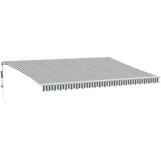 vidaXL Markise Automatisch 500 x 350 cm anthrazit