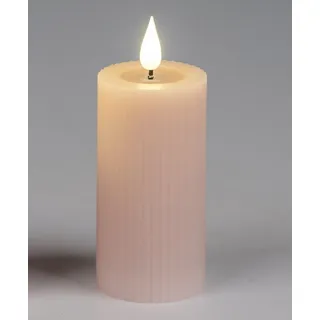 formano LED-Kerze Streifen, LED, mit Timerfunktion, Rosa, Streifen, H: 10cm rosa
