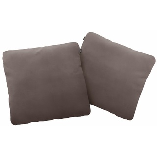hülsta sofa Dekokissen hs.480, wahlweise in Stoff oder Leder, in drei Größen beige|grau 60 cm x 60 cm