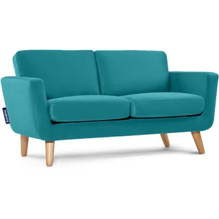 Konsimo® Sofa, Türkis, Textil, 153x80x84 cm, FSC 100%, Hergestellt in Europa, Wohnzimmer, Sofas & Couches, Sofas
