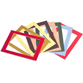 Passepartout-Online Passepartout Säurefrei Premium Qualität 41 Farben mit Folie 1,4 mm viele Größen - 60x80 für Bildgröße: 40x60-901 - Weiß