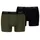 Everyday Basic Boxershorts Blau Grün M 2er