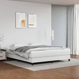 vidaXL Weiß 160x200 cm Kunstleder