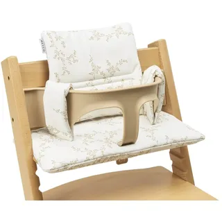 Meyco Baby Sitzverkleinerer Hochstuhl - BPA & PVC-frei - wasserfestes PU-Sitzkissen - leicht zu reinigen - Sitzauflage für div. Marken wie Stokke, Hauck etc. - Branches Sand