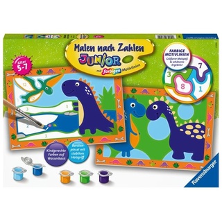 Ravensburger Malen nach Zahlen 28694 - Land der Dinosaurier - Kinder 5-7 Jahren