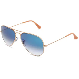 Ray-Ban Aviator Large Metal RB3025 001/3F 62-14 polished gold/light blue gradient 
