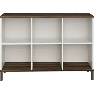 yuny by paidi Sideboard LOVELY ALIV 123,4 x 85,2 x 38 cm Off-White / Dunkelwalnuss