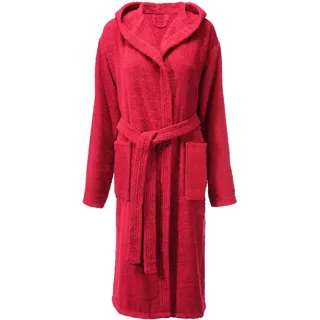 CelinaTex XS-XL Bademantel Kapuze Uni zweifarbig lang aufgesetzte Taschen Damen warm Frottee reine Baumwolle OEKO-TEX Fehmarn - XL