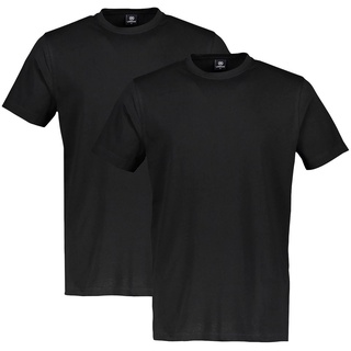 LERROS T-Shirt (Packung, 2-tlg) in klassischer Optik schwarz S