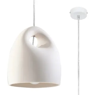 Sollux Bukano 1-flg. 40 W 30 cm rund Keramik transparent
