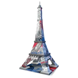 Ravensburger - 3D Puzzle 216 Teile - Eiffelturm Paris Flag Edition