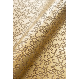 Newroom Vliestapete, Gold Tapete Glamour Glänzend - Metallic Grafiktapete Braun Grafisch Geometrisch Ornament Muster für Wohnzimmer Schlafzimmer Küche braun