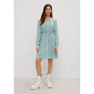 Comma, Minikleid Blau/Beige 42