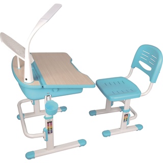 Vipack Comfortline Kinderschreibtisch 301 inkl. Stuhl, blau höhenverstellbar