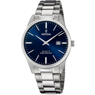Festina Herren Analog Quarz Uhr mit Edelstahl Armband F20511/3