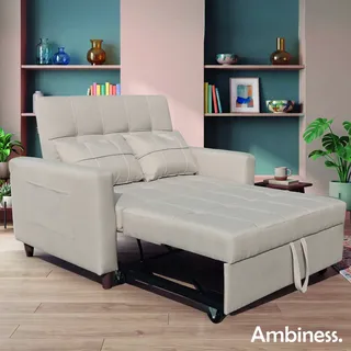 Ambiness 3in1 Zweisitzer Schlafsofa beige