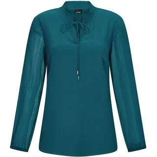 GOLDNER Chiffonbluse petrol 23