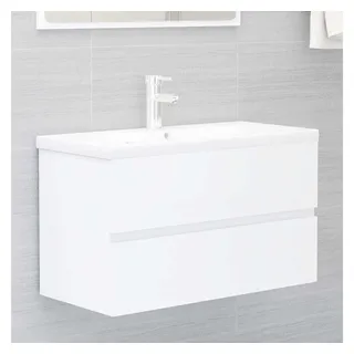 vidaXL Waschbeckenunterschrank 80 x 45 cm Weiß
