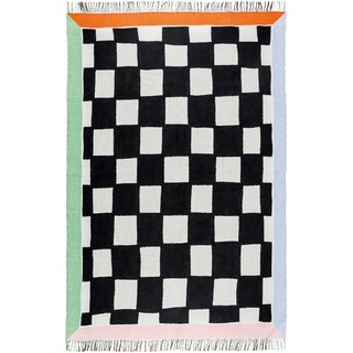 Plaid TOM TAILOR HOME "Checkmate Bings" Wohndecken Gr. B/L: 140 cm x 210 cm, bunt Wolldecken