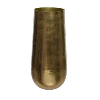 MARELIDA Dekovase Deko Vase Blumenvase Aluminium elegante Vase orient gold 37,5cm (1 St) goldfarben