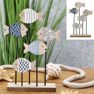 itsisa Dekofigur Maritim Fisch 15x24,5 cm - Maritime Deko, Fische, Terrasse Küste, Ferienwohnung Meer, maritim einrichten