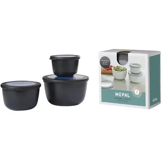 Mepal Multischüssel-Set , schwarz , Kunststoff , Maße (cm): B: 19,2 H: 12