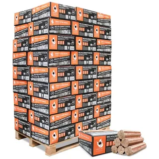 HEIZFUXX Holzbriketts BBQ-Buchenholzbriketts, 972 kg, (Palette, 54-St) 972 kg