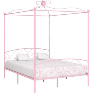 vidaXL Himmelbett 180 x 200 cm Rosa