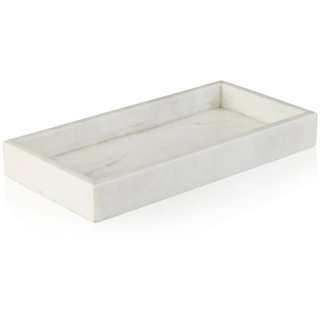 Humdakin - Marmor Tablett, 15 x 30 cm, weiß