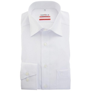 MARVELIS Businesshemd Marvelis - modern fit Hemd 4700/64/00 langarm weiß weiß 40