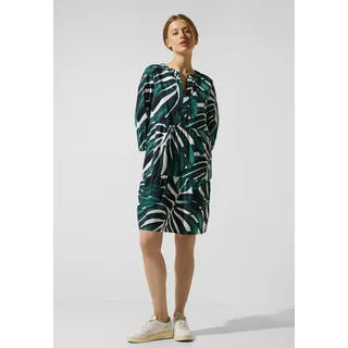 Tunikakleid STREET ONE Gr. 36, EURO-Größen, grün (lagoon green) Damen Kleider Freizeitkleider aus 100% Baumwolle