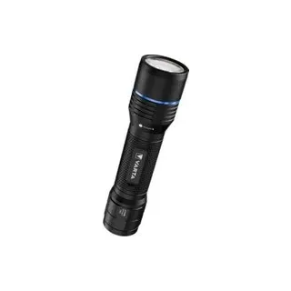 Akku-Taschenlampe VARTA Nightcutter F20R, 4 Leuchtmodi, 400 lm, 150 m Reichweite, ø 34 x H 160 mm