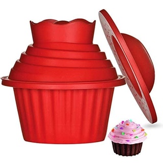 Große Cupcake Backform - ZSWQ Extra XXL Muffinform Giant Cupcakes Silikon Form für Torten, Muffins und Deko