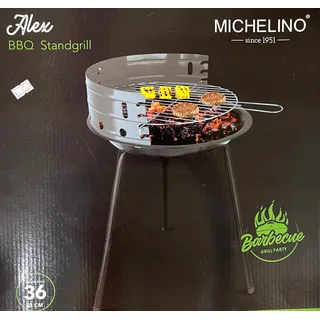 Camping Grill Michelino Standgrill BBQ, Feuerschale / Windschutz