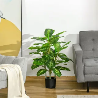 Homcom Künstliche Dieffenbachie groß 95 cm