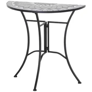 Siena Garden Como Gartentisch 70 x 35 x 71 cm schwarz/grau