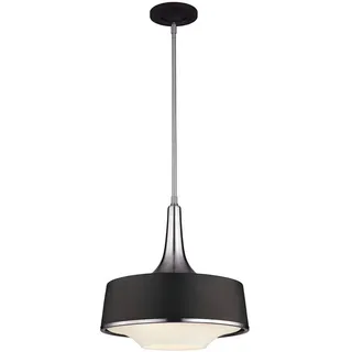 Elstead Lighting Hängeleuchte Holloway, Schwarz, Edelstahl, Metall, 54 cm, RoHS, Lampen & Leuchten, Innenbeleuchtung, Leuchten nach Räumen, Esstischlampen