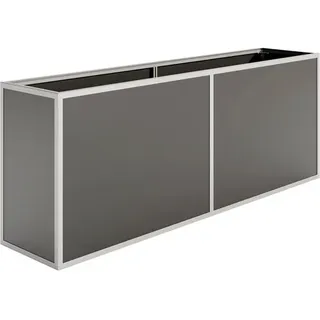 KGT Aluminium Hochbeet 210 205 x 45 x 77 cm Silber