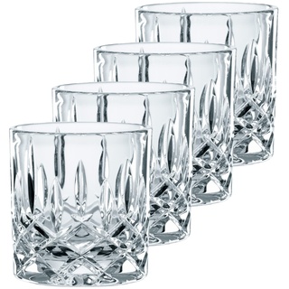 Spiegelau & Nachtmann, 4-teiliges Whisky-Set, Single Old Fashioned Glas, 245 ml, Kristallglas, Noblesse, 98857, Klar
