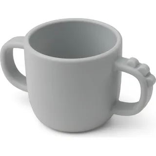 Peekaboo Croco Becher grau aus Silikon
