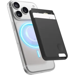 elago Magnetische Kartenhalter für 2 Karten, Kompatibel mit MagSafe, Kompatibel mit iPhone 16, 15, 14, 13, 12 Serie – Wallet, Sichere Handy Geldbörse, Langlebiges Silikon, Schutz vor Kratzern