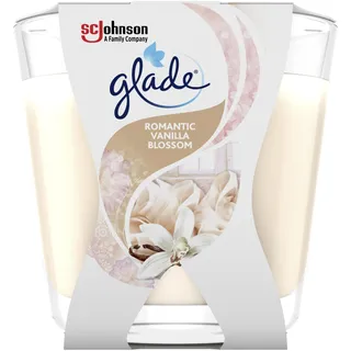 Glade (Brise) Décor Duftkerze im Glas, Romantic Vanilla (Vanille), 6er Pack (6 x 70 g)